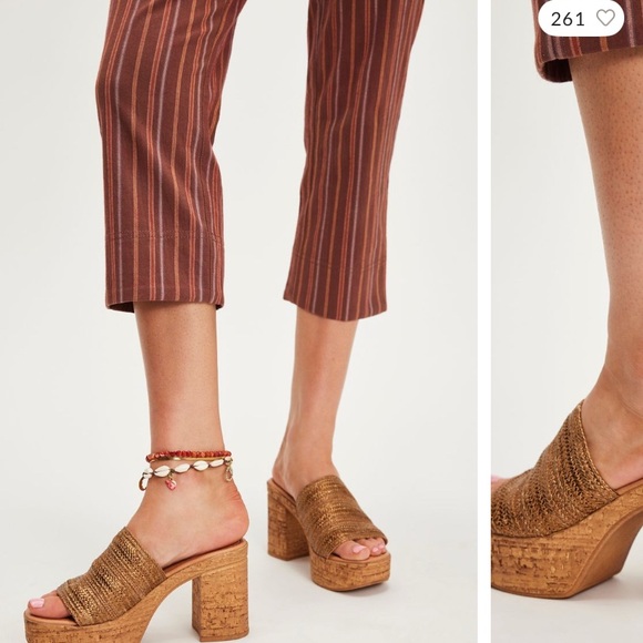 Seychelles Women's Tan Woven Platform Sandals 7 1/2 NEW runs large - Picture 3 of 8